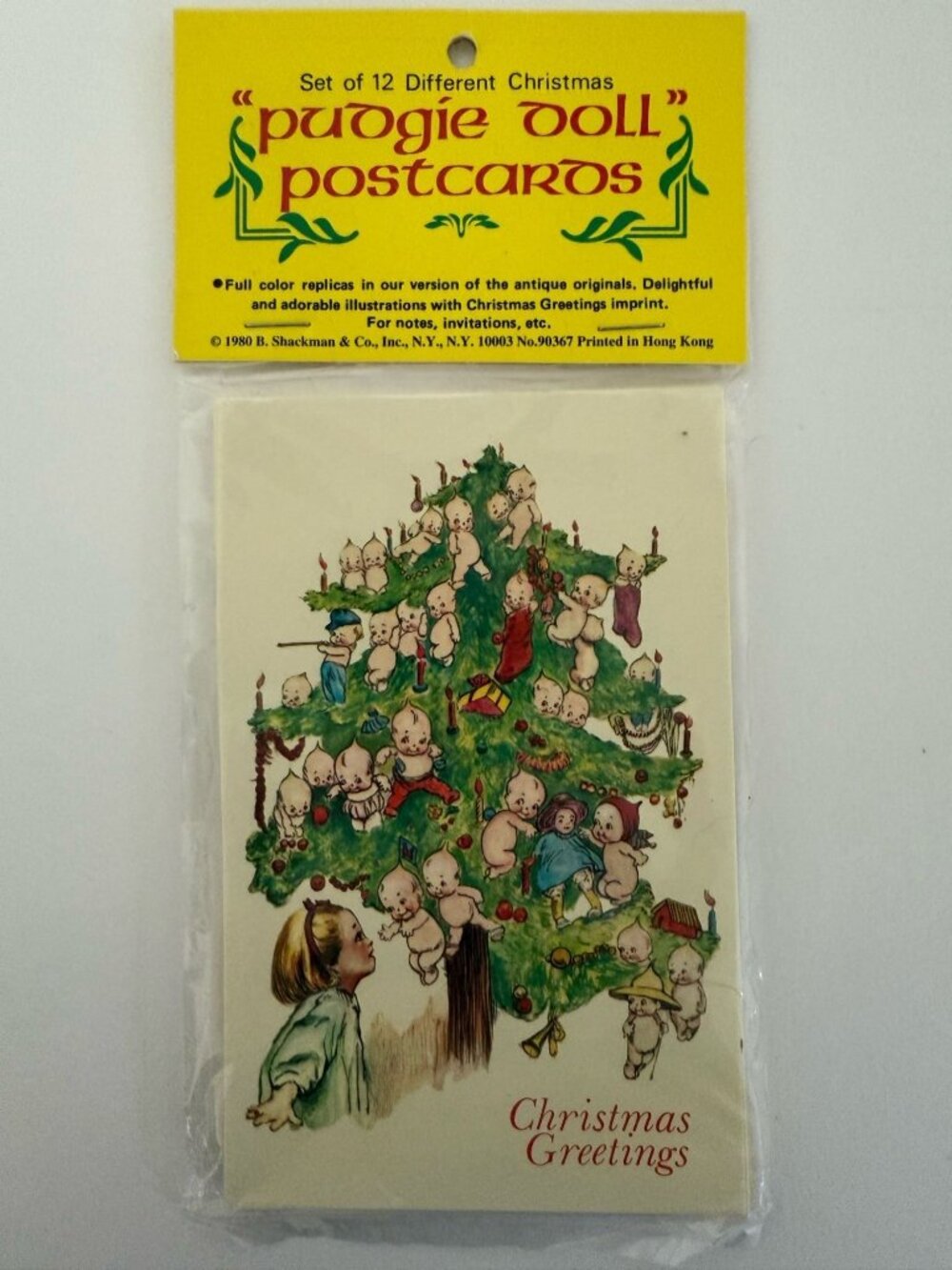 Shackman Set of 12 Pudgie Doll Postcards 1980 Vintage NEW